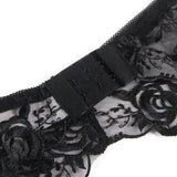 Floral Embroidery Underwire Garter Egypt Lingerie Set