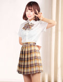 Sweet JK uniform high-quality student pleated skirt college Egypt style