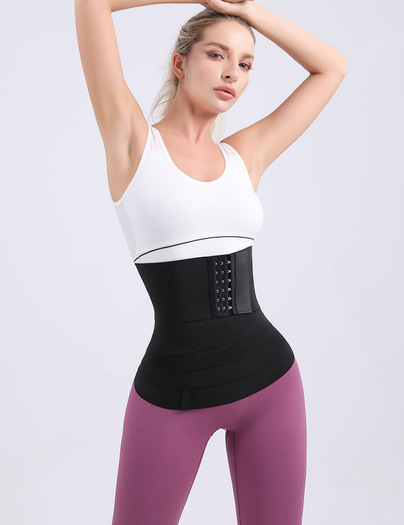 Black Nylon Magic Sticks and Hook Waist Wrap Shapper