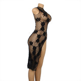 FLOWER WEBBING FISHNET CHEMISE EGYPT