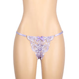 Purple Embroidery Floral Lace Underwire Garter Bra Set Egypt