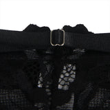 New Pink & Black Floral Lace Adjustable Strap Underwire Bra Set
