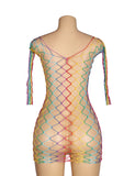 Colorful Long Sleeve Fishnet Bodystocking Egypt