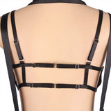 Black Mesh Bra Top Zipper Front Backless Dress Sexy Costume Egypt