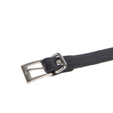 Wild black punk bondage Egypt belt with metal pin buckle Bdsm