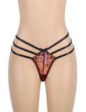 Sexy Mesh Adjustable Shoulder Straps Light Red Babydoll