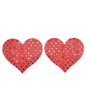 Red Love Heart Sequin Nipple cover