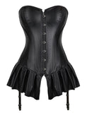 14 Pieces Plastic Bones Faux Leather Corset Egypt Mini Dress