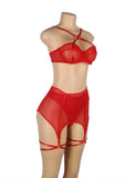 Mesh Underwire Garter Lingerie Egypt Set