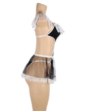 Black Sexy Lace Maid Costume