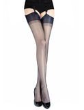 White & Black & Nude wide Brimmed Ribbed Stockings Egypt