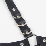 Black Leather Egypt Bondage Chain Bandage Garter