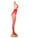 Red Sexy Christmas Fluffy Bodystocking Egypt