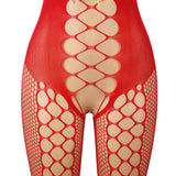 Red Sexy Christmas Egypt Fluffy Bodystocking