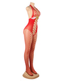 Red Sexy Christmas Fluffy Bodystocking Egypt