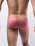 Black & White& Pink Breathable Mesh Sexy Men's Brief