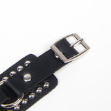 Black PU Punk Gothic Rivet Bracelet