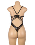 Black Sexy Hollow Cut Lace See Through Teddy Lingerie Egypt