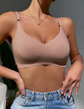 Nude Ice Silk Seamless Bra Egypt With Removable Chest Pad