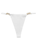Black  & White & Tan Sexy Seamless Panty With Buckles Decoration