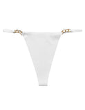 Black  & White & Tan Sexy Seamless Panty With Buckles Decoration