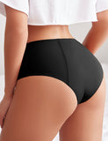 Seamless High Waisted Four Layers Leak-Proof Ice Silk Menstrual Underwear