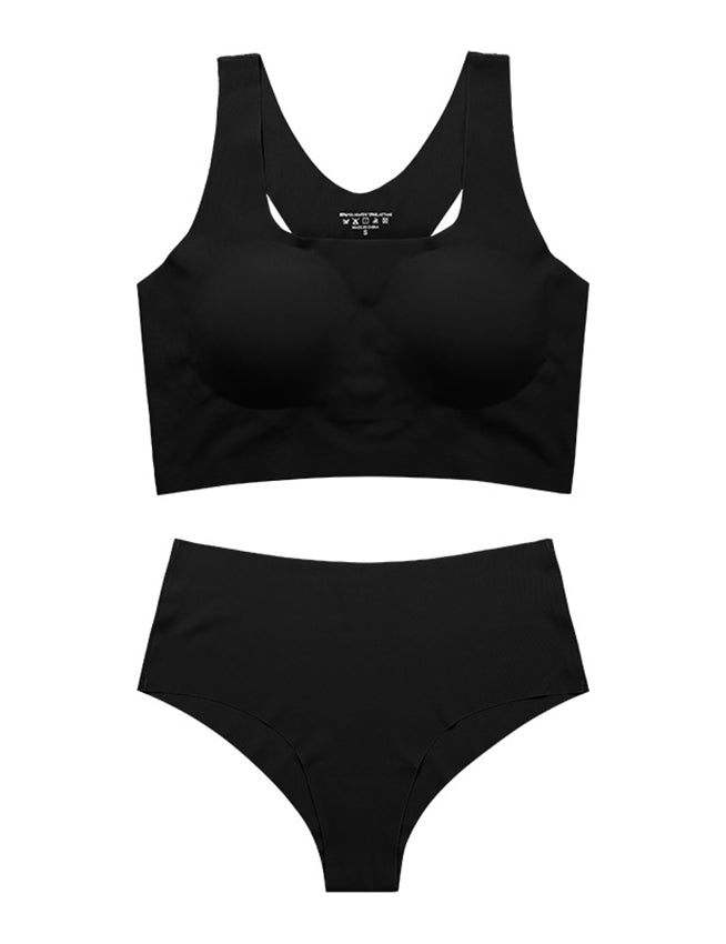 Color Wireless Removable Breast Pads Seamless Bra Set Egypt