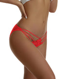 Black & Red & Blue Lace Straps Sexy Women Panties