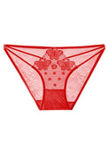 Black & Red & Blue Lace Straps Sexy Women Panties
