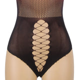 Black And Red Two-Color Gradient Stretchy Fishnet Bodystocking Egypt