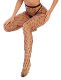 Fashion Black Sparkle Fishnet Pantyhose