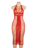 Sexy Fishnet Hollow Out Long Lingerie Egypt Bodystocking