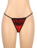 Sexy Eyelash Lace Metal Clips Garter Panty