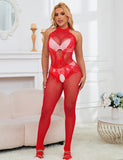 Lace and Fishnet Turtleneck Bodystocking Egypt