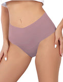 Sexy Ice Silk High Waist Seamless Panty