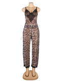 Leopard Egypt Lace Sleepwear Two-piece Set