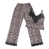 Leopard Egypt Lace Sleepwear Two-piece Set