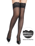 Sexy Lace Stockings With Silicone Straps