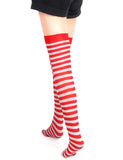 Christmas Red Striped Mesh Stockings Egypt