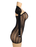 Sexy Long Sleeves Hollow Out Bow Egypt Bodystocking