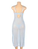 Sexy See Through Mesh Butterfly Backless Long Lingerie Egypt Dress