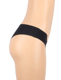 Nude & Black Sexy Ice Silk Low Waist Seamless Panty