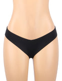 Nude & Black Sexy Ice Silk Low Waist Seamless Panty