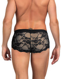 Black Sexy Lace See Through Men Underwear