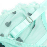 Sexy Egypt Heart Printed Lace Mesh Push Up Nightdress