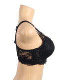 Black & White Sexy Lace Underwire Thin Padded Cup Bras For Women Egypt
