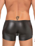 Black Sexy PU Leather Open Crotch Men Boxer Egypt