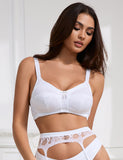 White & Black Sexy Mesh Jacquard Women Bra