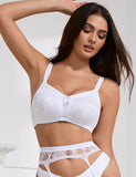 White & Black Sexy Mesh Jacquard Women Bra