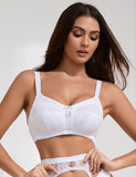 White & Black Sexy Mesh Jacquard Women Bra